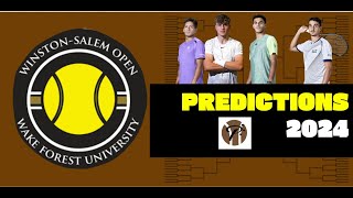 WinstonSalem Open 2024  Tennis Draw Predictions [upl. by Thibaud]