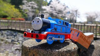 Thomas the Tank Engine Park Su ☆ Big Mountain and Plarail Colorful Course of Wobble Bridge [upl. by Dallman]