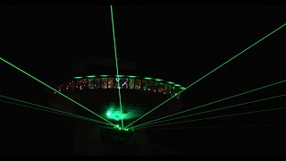 Outdoor Laser Show Projector  Kvant Spectrum lasers at a City Event [upl. by Iramohs]