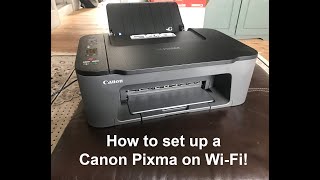 How to Setup a CANON Pixma TS3400 Series Printer using WiFi [upl. by Irtak477]