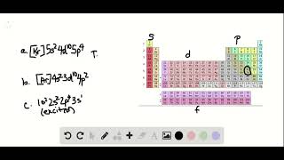 Identify the following three elements a The ground state electron configuration is b The ground s [upl. by Lorena]