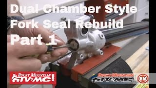 Fork Seal Replacement Part 1 of 2 Dual Chamber Style Forks [upl. by Trebmal]