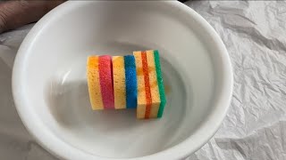 ASMR Soapy Sponge Ripping [upl. by Ahsiled829]