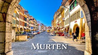 Murten is a charming medieval town in Switzerland 🇨🇭 4K Walking Tour [upl. by Cigam]