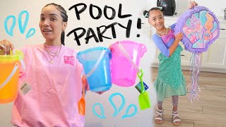 Our First POOL PARTY  Planning Ziyas Birthday [upl. by Leakim]