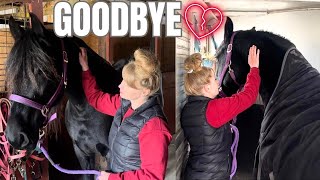 Another Horse is Leaving the Farm…This Was Heartfelt [upl. by Naitsabes187]