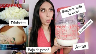 Baje de peso con los Búlgaros o kefir de leche Beneficios Cómo preparar los búlgaros [upl. by Glori]