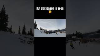 Bike park is closed but ski season is near￼￼ sendygear mtb skiing [upl. by Hamil]