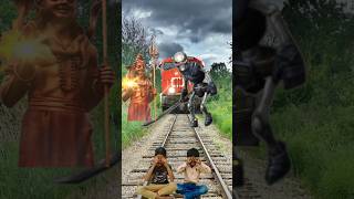 Crying baby vs funny train vfx video in the kill ghost 👻shortsvideo vfx ghost trending train [upl. by Eelyak]