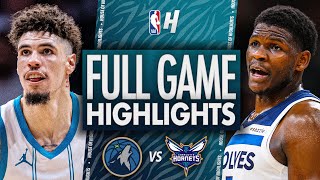 Charlotte Hornets vs Minnesota Timberwolves  Full Game Highlights  November 4 202425 NBA Season [upl. by Reprah212]