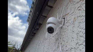 Telecamera Wifi Esterno 4MP Doppio Obiettivo 8X Zoom [upl. by Lattimer]