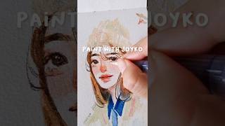 draw with joyko watercolor ✨️ art shorts catair [upl. by Nauwaj]