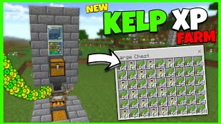 The BEST KELP XP FARM TUTORIAL in Minecraft Bedrock 120 [upl. by Ahseyk678]