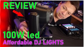 Shehds 100W Moving head review An affordable DJ Light stage light disco light [upl. by Gnurt]