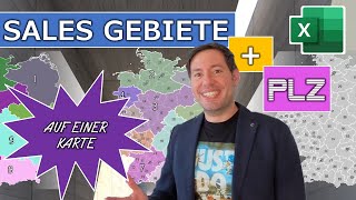 Vertriebsgebiete und PLZ gleichzeitig auf EINER Karte in Excel Wie geht das [upl. by Nalahs]