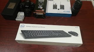 مراجعة وفتح صندوق ماوس وكيبورد وايرليس من ديل  Dell km636  Wireless Keyboard and Mouse [upl. by Rola680]