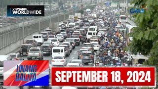 Unang Balita sa Unang Hirit SEPTEMBER 18 2024 HD [upl. by Leler]