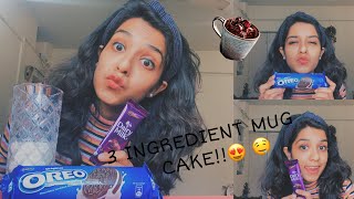 EASY 3 INGREDIENT OREO MUG CAKE❤️Mug cake Tambrahmdiaries [upl. by Hinkel]