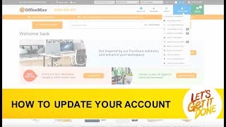 How To Update Your Account Details on OfficeMax Website [upl. by Eveivenej]