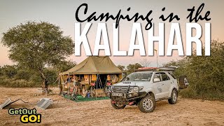 Camping in the Kalahari Khutse Game Reserve in Botswana [upl. by Apicella]