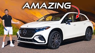 The most luxurious Mercedes EQS SUV review [upl. by Nnaes901]