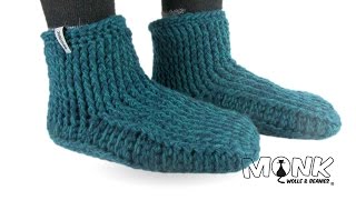 MonkGammlos Hüttenschuhe häkeln Teil 1 [upl. by Mchail]