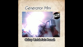 GENERATOR KECIL BISA UNTUK 1 RUMAH1000 WATT DI PUTAR PAKAI TANGAN [upl. by Ahsieyk646]