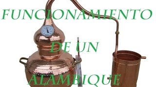 Funcionamiento de un alambique para destilar alcohol [upl. by Schaper]