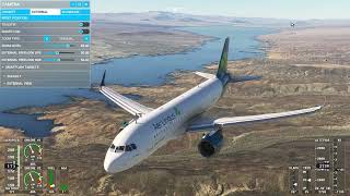 Microsoft Flight Simulator Mammoth Yosemite to Laughlin with an A320neo [upl. by Edialeda]