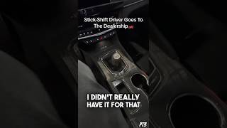 ALMOST CRASHED THE STICKSHIFT carsaleshumor funny dealershiplife funny cars [upl. by Hump260]