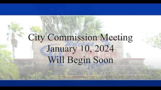 Harlingen City Commission Meeting 01102024 [upl. by Yaffit]