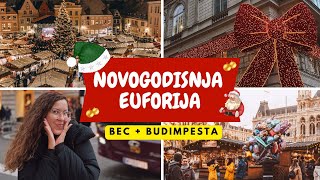 Novogodisnja euforija u Becu i Budimpesti  VLOG 🎄 [upl. by Naujal]