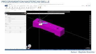 PROGRAMMATION MASTERCAM BIELLE [upl. by Gensmer]