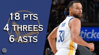 Stephen Curry 18 pts 4 threes 6 asts vs Clippers 2425 season [upl. by Kariotta]