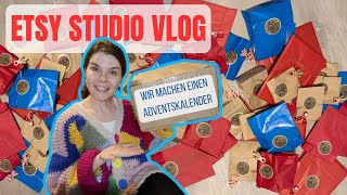 Wir machen und verpacken einen Adventskalender  Etsy Small Business Vlog [upl. by Mozes225]