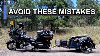 7 Mistakes to AVOID When Pulling a Motorcycle Trailer [upl. by Vanthe]