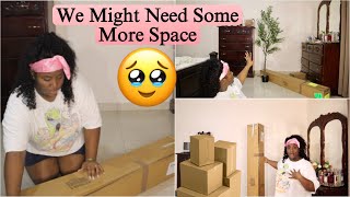 Making Changes To Our Bedroom… VLOGMAS DAY 1  ft Costway unboxing makeover homedecor [upl. by Alig207]