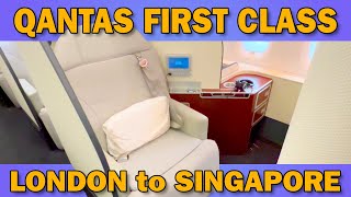 I Flew Qantas First Class To Singapore [upl. by Olra]