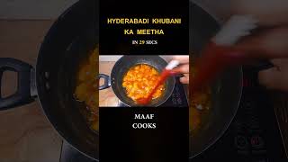 Hyderabadi Khubani Ka Meetha Recipe in 29 seconds shorts recipe food [upl. by Marchak]