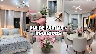 DIA DE FAXINA  DECOREI O LAR  RECEBIDOS PRA CAMA POSTA 💖✨ [upl. by Claretta]