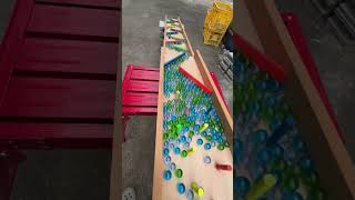 Marble run concrete and wooden course 4 ASMR [upl. by Laekim]