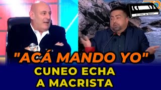 Santiago Cuneo ECHA EN VIVO a macrista del programa  quotACÁ MANDO YOquot santiagocuneo [upl. by Chemesh]