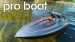 Pro Boat River Jet Boat 23quot BRUSHLESS POWER  RC Boat [upl. by Llennyl386]