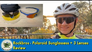 Rockbros Sunglasses Review  4 Interchangeable Lenses How to change the lens [upl. by Ahsait]