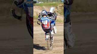 Wheelie Popping 🚀 tristanpurdon wheelie husqvarna motorcycle motocross mx shorts [upl. by Aulea]