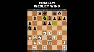 Wesley Wins Against Mishra  US Chess Championship 2023 [upl. by Mroz]