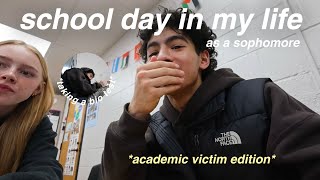 SCHOOL DAY IN MY LIFE AS A SOPHOMORE academic victim edition [upl. by Threlkeld]