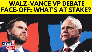 Vice Presidential Debate  JD Vance Tim Walz To Face Off In HighStakes Vice Prez Debate  N18G [upl. by Elvis709]