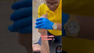 Twisted ankle treatment chiropractic chiropractor physiotherapy [upl. by Rainger]