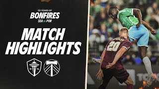 HIGHLIGHTS Seattle Sounders FC vs Portland Timbers  October 19 2024 [upl. by Aehsal]